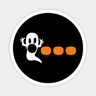ghosts eating pumpkin Magnet